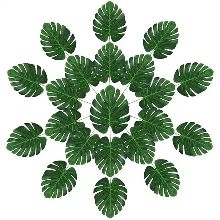 fake monstera leaves
